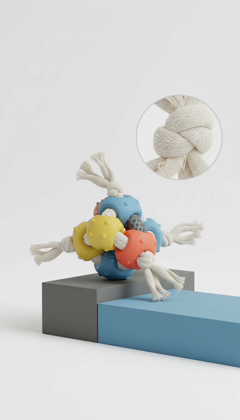 Interactive Chew Toy with Squeaker