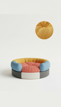 Plush Pet Bed with Velvet Cover