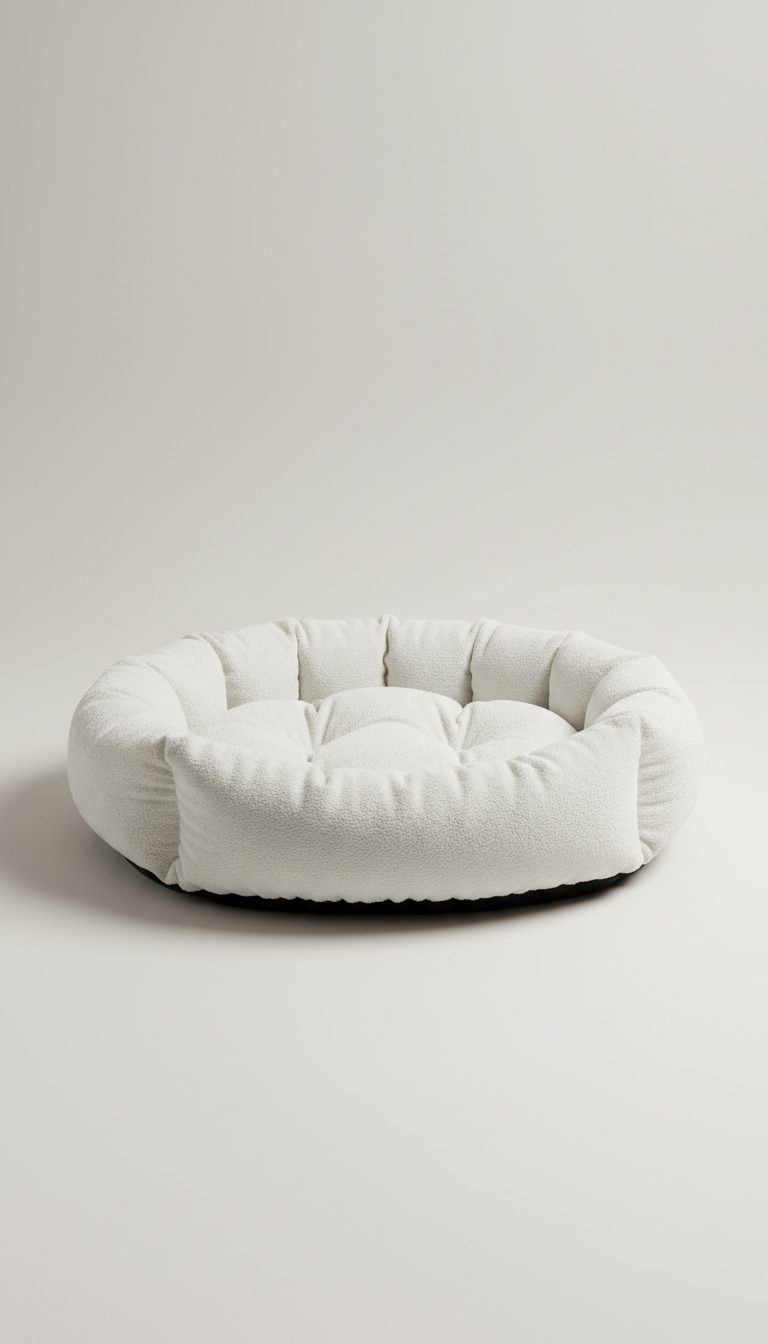 Cloud White Luxe Pet Bed